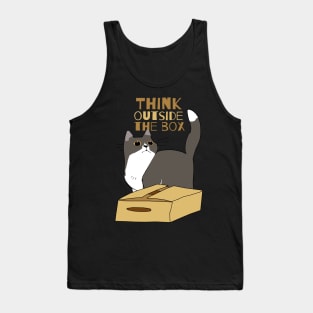 Chubby Cat and the Box Tank Top